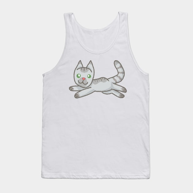 Floppy Cat [Lynx Point] Tank Top by Quirkball